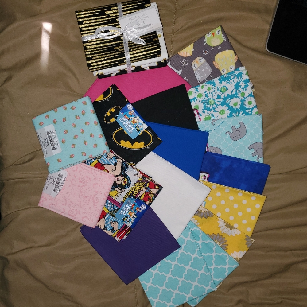 Single Fat Quarter Fabrics